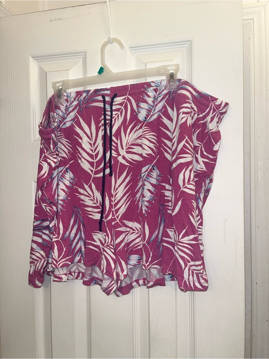 Joyspun Other - 3X Fuchsia Tropical Print Pajama Shorts